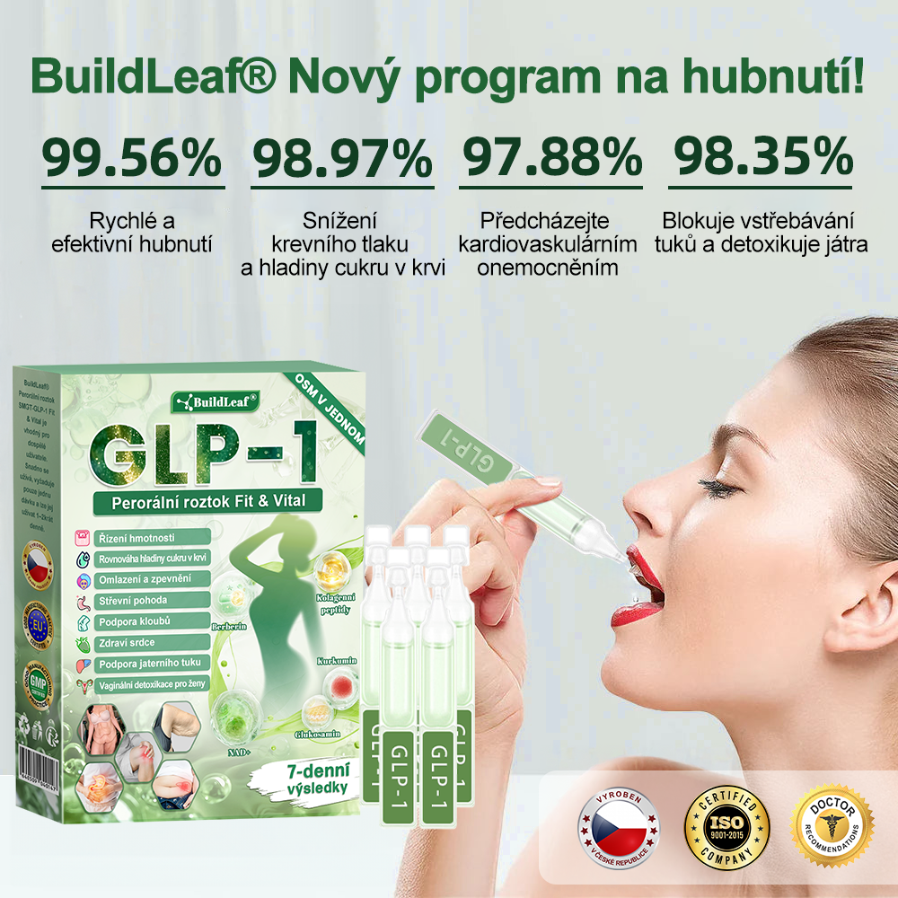 🎁💚🎁 Gratulujeme! Dnes patříte mezi šťastné zákaznice – získáváte až 50% slevu!Podpořte své tělo, rovnováhu a energii s BuildLeaf® – lehkost, vitalita a sebevědomí každý den! ✨