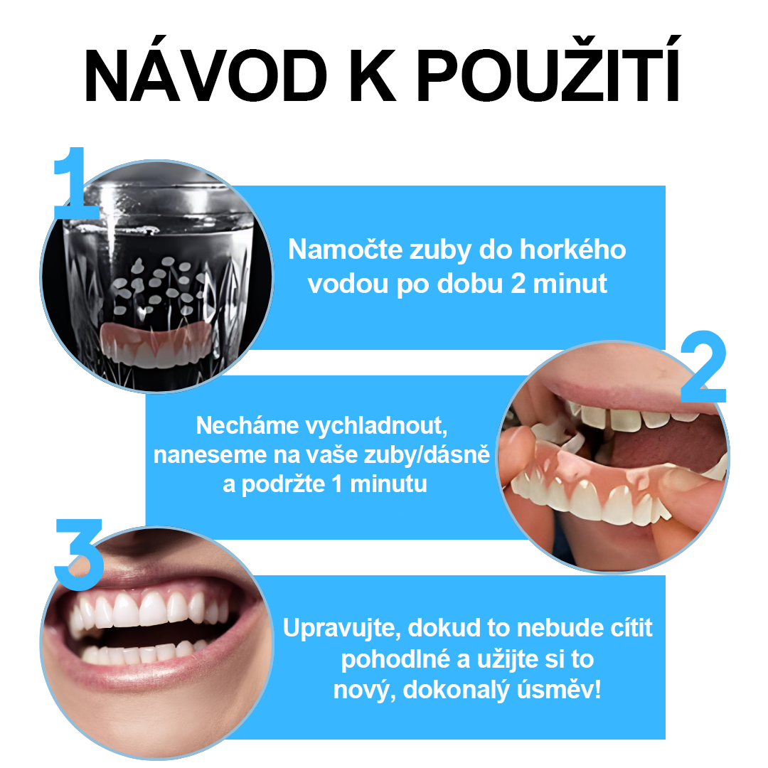 💎💎💎JasnéZuby™ Sada silikonových vložek do protéz (⏰60% sleva na omezenou dobu, dnes zdarma doprava!⏰)